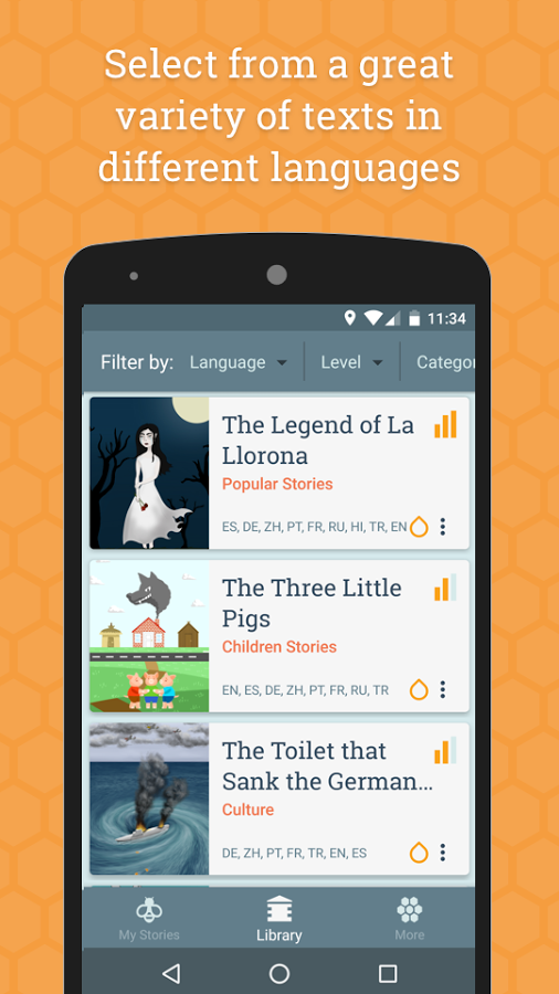 Android App Review: Beelinguapp: Learn Languages | GiveMeApps