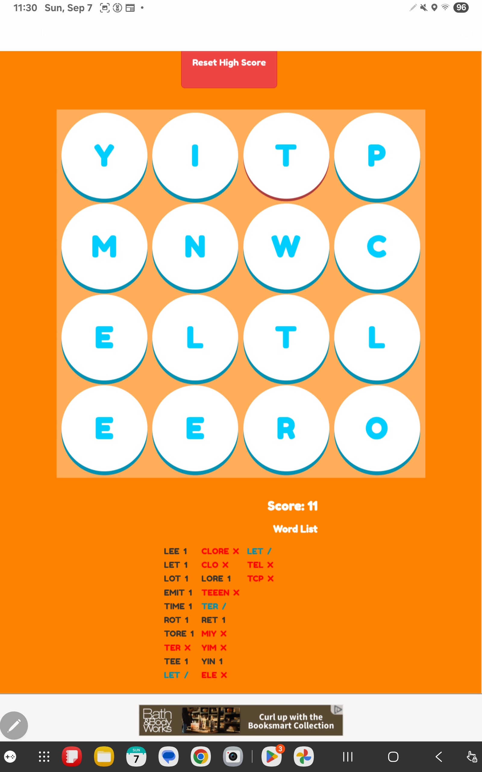 Porggle Solitaire | Word Game | Word Grid | Android | GiveMeApps