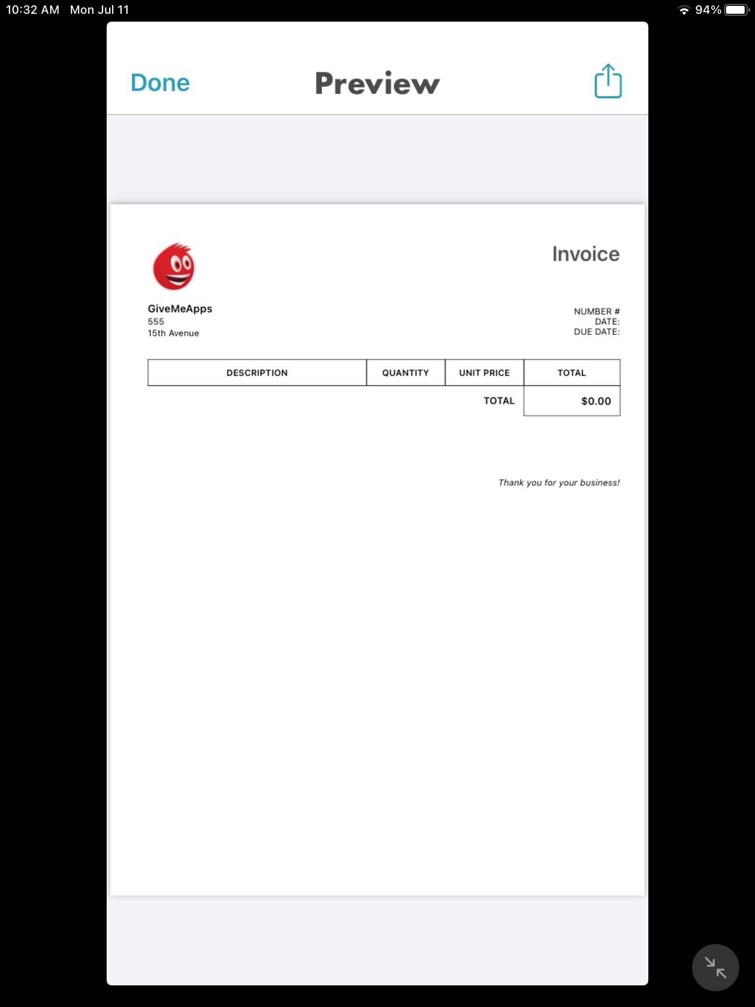 Free Invoice Maker App To PDF | iPhone/iPad App Review | GiveMeApps