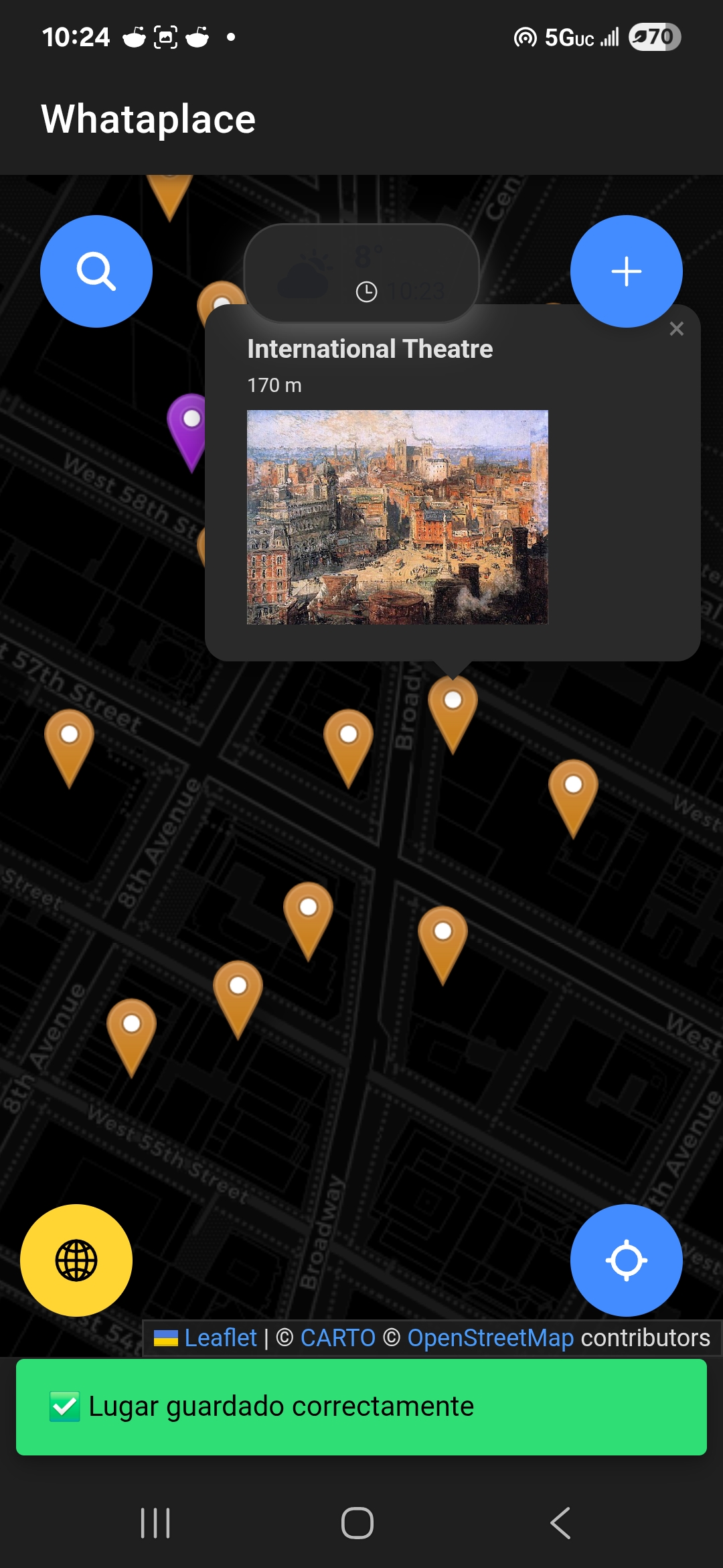 WhatAPlace Android App Review | GiveMeApps Map Mode - WhatAPlace