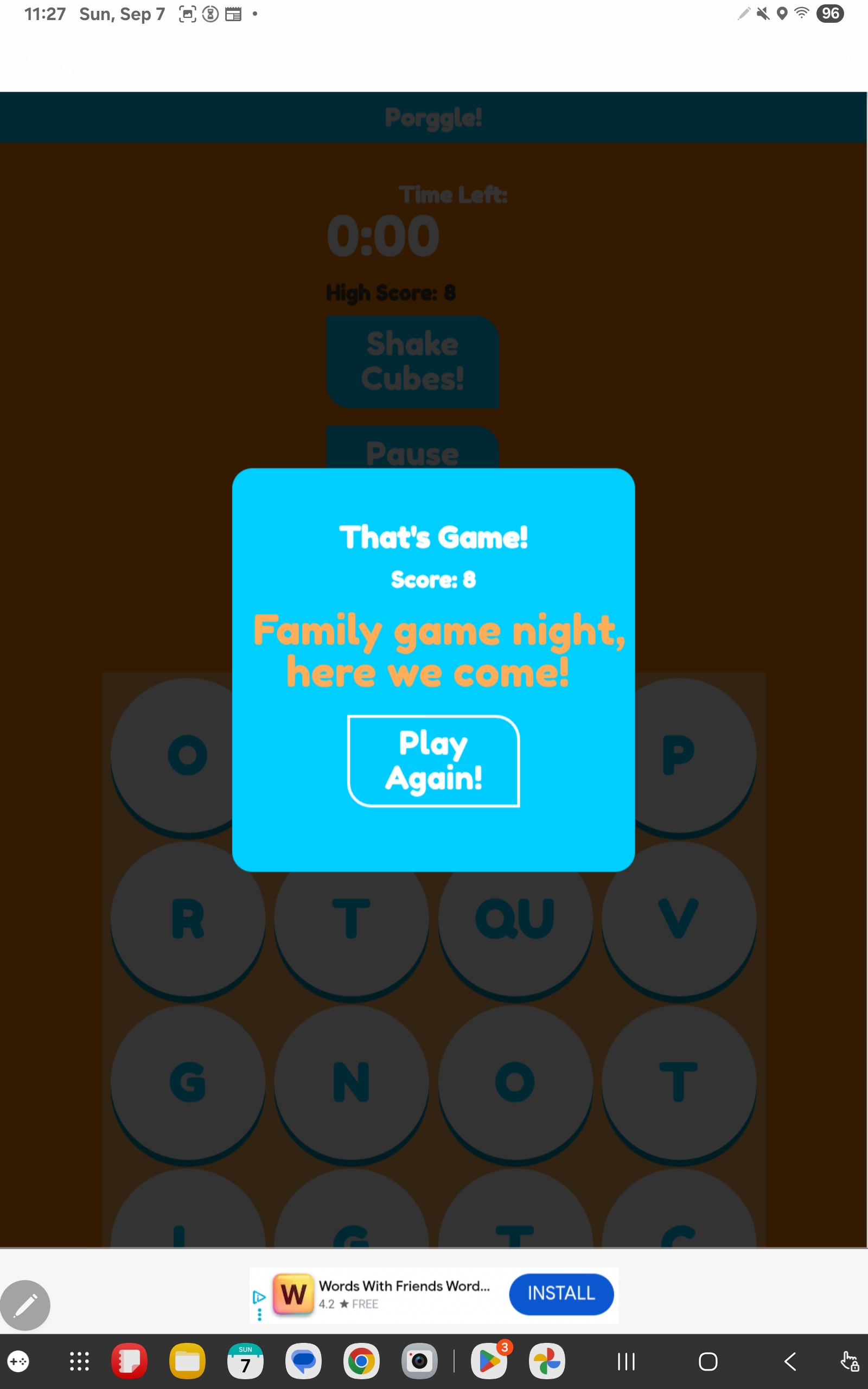 Porggle Solitaire | Word Game | Word Grid | Android | GiveMeApps